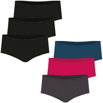 Culottes &amp; slips Athena Lot de 6 boxers femme Ecopack Basic