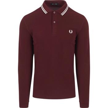 Sweat-shirt Fred Perry Polo à manches longues Bordeaux 597