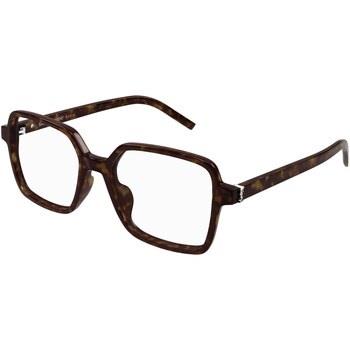 Lunettes de soleil Saint Laurent SL M139 Cadres Optiques, Havana/Trans...