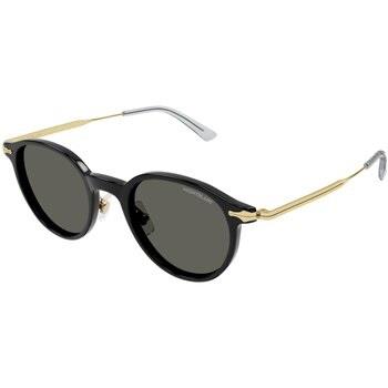 Lunettes de soleil Montblanc MB0362S Lunettes de soleil, Noir/Gris, 49...