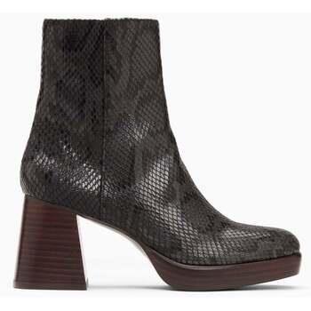 Bottines Vanessa Wu Bottines Francesca effet serpent à plateforme et t...