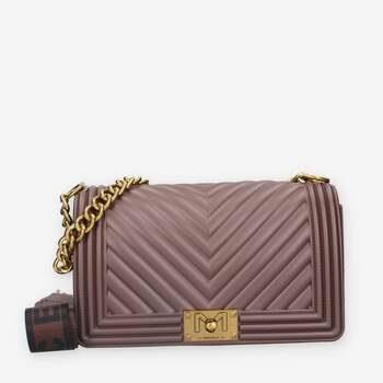 Sac Bandouliere Marc Ellis FLAT M_24-CHOCOLATE / LIGHT OTTONE