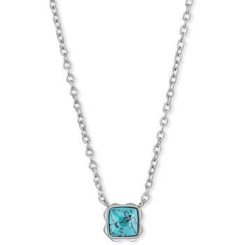 Collier Coeur De Lion Collier Birthstone Décembre turquoise acier doré