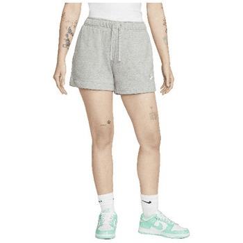 Short Nike SHORT CLUB FLC MR - DK GREY HEATHER/WHITE - L