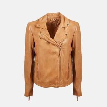 Veste Bata Blouson Biker femme en cuir Famme