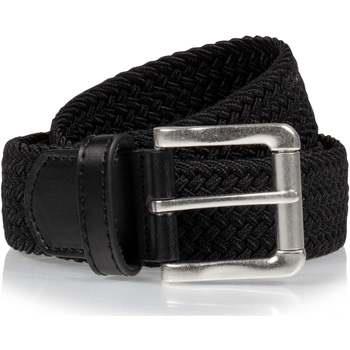 Ceinture Isotoner Ceinture Homme tissu tressé Noir