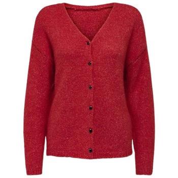 Pull Only CARDIGAN ONLSIPA LS REVERSIBLE - HIGH RISK RED / MELANGE - L