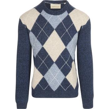 Sweat-shirt Gant Pullover Argyle Marine