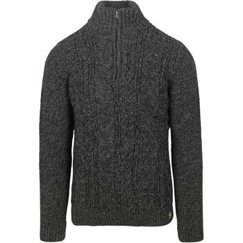 Sweat-shirt Superdry Pull Half Zip Jacob Cable Noir