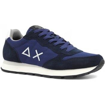 Chaussures Sun68 Running Tom Solid Sneaker Uomo Navy Blue Z44101