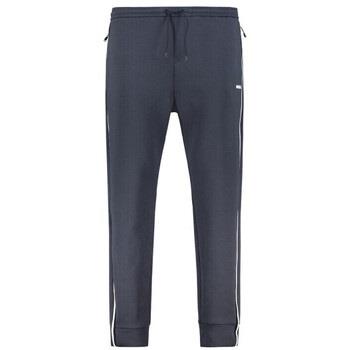 Pantalon BOSS PANTALON DE SURVÊTEMENT BLEU MARINE AVEC EMPIÈCEMENTS EN...