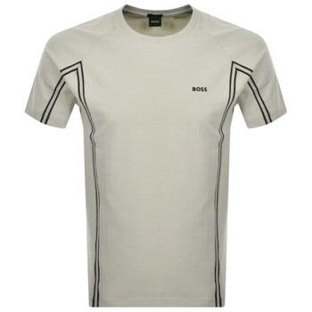 T-shirt BOSS T-SHIRT REGULAR FIT TEE TAPE BEIGE