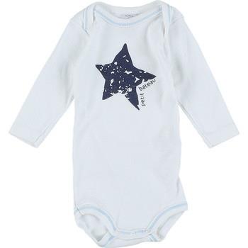 Bodys Petit Bateau Body blanc, bleu