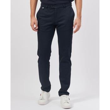 Pantalon Bugatti Pantalon bleu avec abdominoplastie en viscose mélangé...