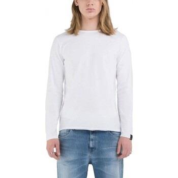 T-shirt Replay T-shirt coupe classique manches longues blanc