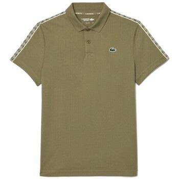 T-shirt Lacoste POLO KAKI TENNIS PIQUÉ À BANDE JACQUARD MONOGRAMME