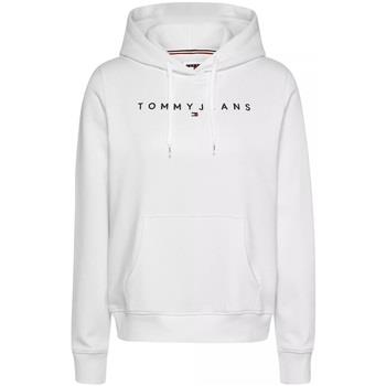 Sweat-shirt Tommy Jeans Sweat a capuche femme Ref 61803 YBR Blanc