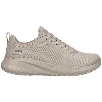 Baskets Skechers BASKETS BOBS SQUAD CHAOS FACE OFF BEIGE