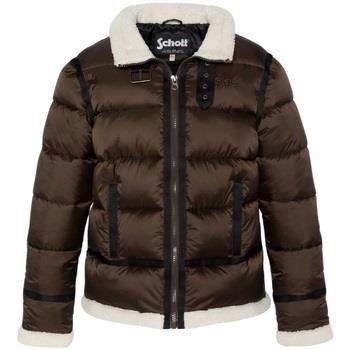 Blouson Schott Doudoune homme Ref 64100 Marron