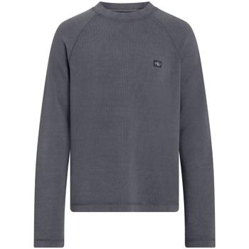 Sweat-shirt Calvin Klein Jeans Pull homme Ref 63799 BAN Gris