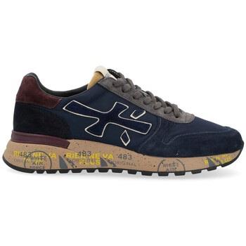 Baskets Premiata Baskets Mick en daim et nylon bleu