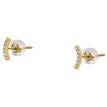 Bijoux Cleor Boucles d'oreilles en or 375/1000 et zircon