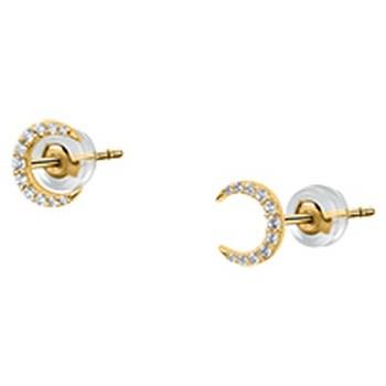 Bijoux Cleor Boucles d'oreilles en or 375/1000 et zircon