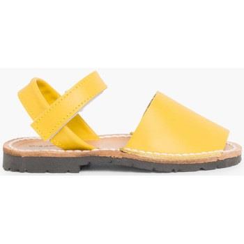 Derbies enfant Pisamonas Sandales Avarcas cuir nappa et à scratch pour...