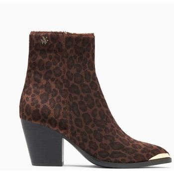 Bottines Vanessa Wu Bottine pointue leopard Amandine