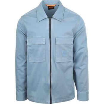 Sweat-shirt BOSS Surchemise Lovel Bleu