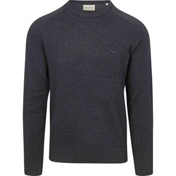 Sweat-shirt Gant Pullover Wool Blend Marine