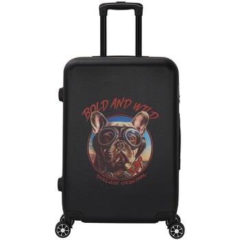 Valise Deeluxe Valise Cabine 4 roues 55cm ABS - DOGGY RIDER -