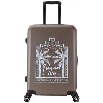 Valise Deeluxe Valise Cabine 4 roues 55cm ABS - TROPICAL DREAM -