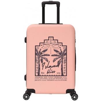 Valise Deeluxe Valise Moyenne 4 roues 65cm rigide - TROPICAL DREAM -