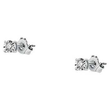 Bijoux Cleor Boucles d'oreilles en or 375/1000 et diamant