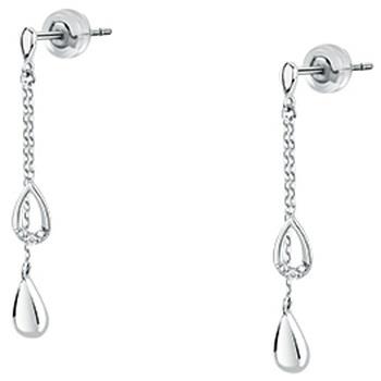 Bijoux Cleor Boucles d'oreilles en or 375/1000 et diamant