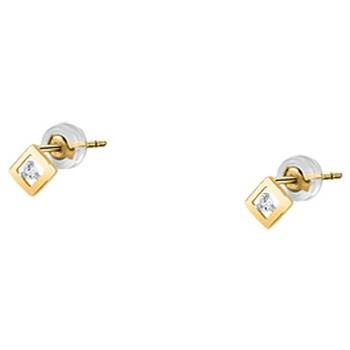 Bijoux Cleor Boucles d'oreilles en or 375/1000 et diamant