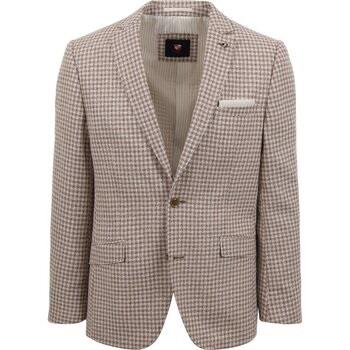 Veste Suitable Veste de Costume Grou A Carreaux Beige