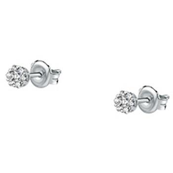 Bijoux Cleor Boucles d'oreilles en or 750/1000 et diamant