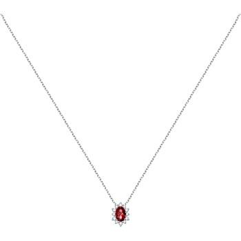 Bijoux Live Diamond Collier en Or 375/1000 et émeraude de synthèse