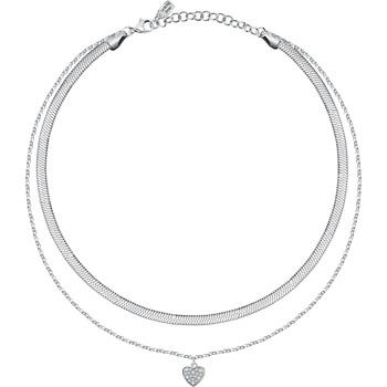 Bijoux La Petite Story Collier en acier et cristal