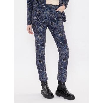 Pantalon La Fiancee Du Mekong Pantalon droit velours imprimé stretch G...