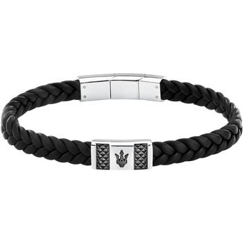 Bijoux Maserati Bracelet en cuir véritable recyclé