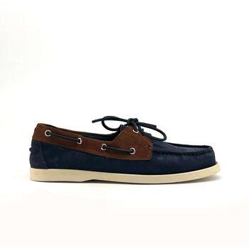 Chaussures bateau Duca Di Morrone Santiago - Suede Blue/Brown