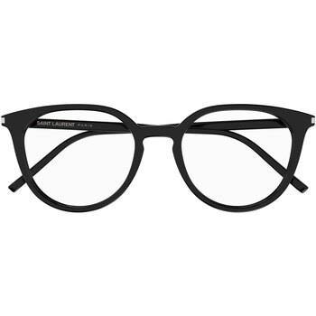 Lunettes de soleil Saint Laurent SL 681/F Cadres Optiques, Noir/Transp...