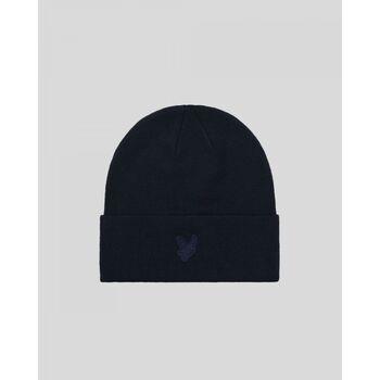 Chapeau Lyle &amp; Scott HE960TON TONAL EAGLE BEANIE-NAVY