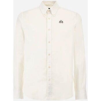 Chemise La Martina CCMC02-PP003 POPLIN-00001 OPTIC WHITE