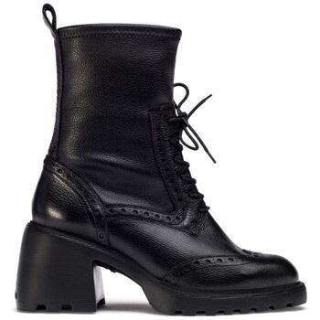 Bottines Wonders BOTÍN ESTILO INGLÉS NEGRO EN PIEL MUJER VENECIA G-671...