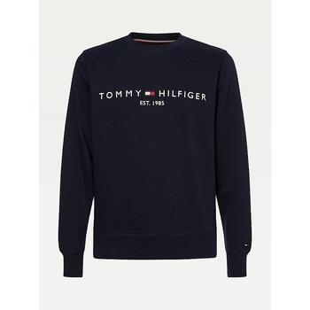 Polaire Tommy Hilfiger Sweat logo marine en coton bio