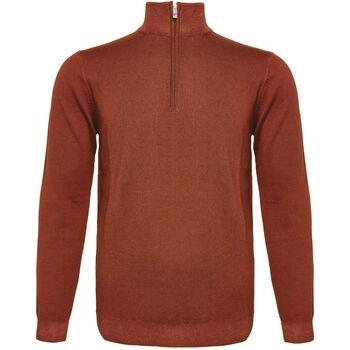 Sweat-shirt R2 Amsterdam R2 Half Zip Pull Laine Merino Brique